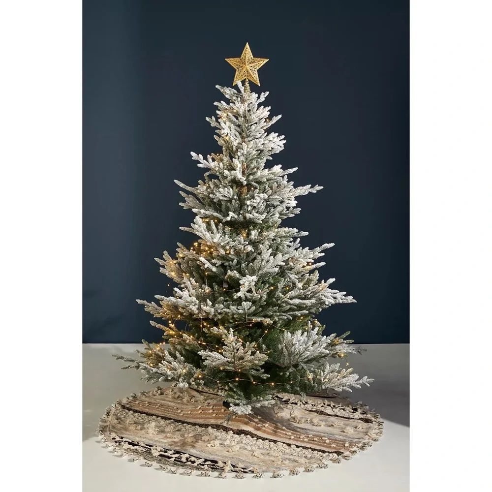 Anthropologie All Roads Textured Tree Skirt